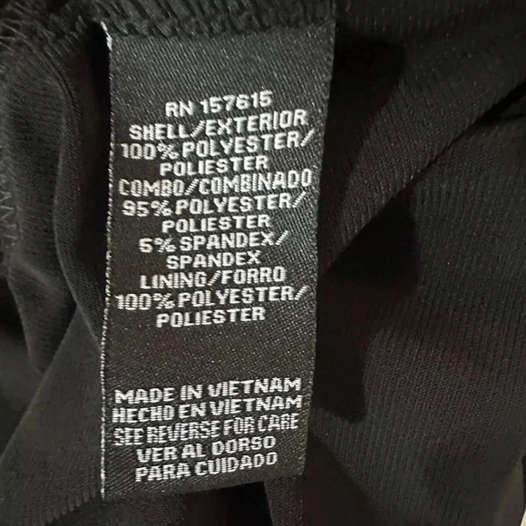 NWT R&k Womens Solid Black Dress With 3/4 Sleeve Floral Shear Sz 8 - Picture 9 of 11